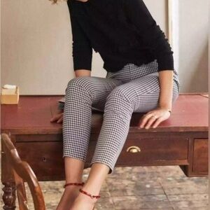 Seszane Clara Pants Black and White Houndstooth Size FR 40 (US 6-8)
